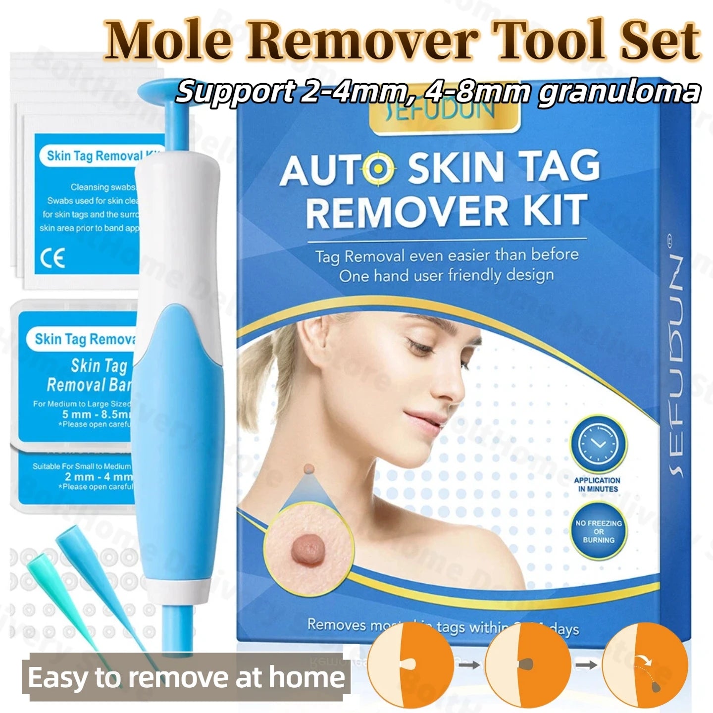 Effortless Skin Tag & Mole Removal Kit - Safe, Painless & Effective