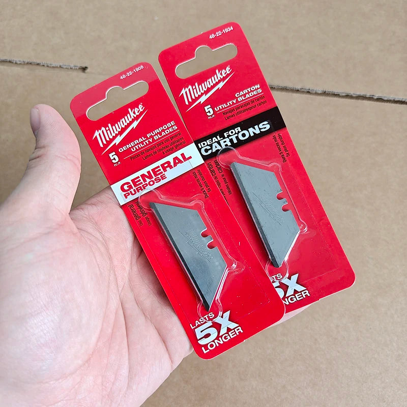 Milwaukee Utility Blades - Durable and Long-Lasting 5-Piece Set