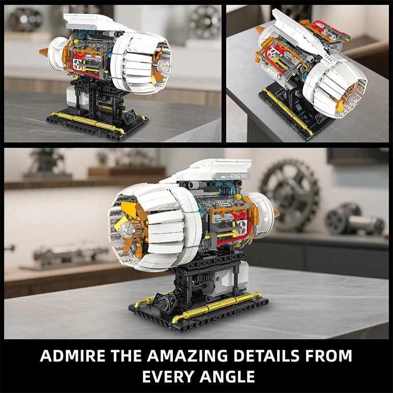 Electrically Driven Aircraft Engine Model Blocks – Educational Toy