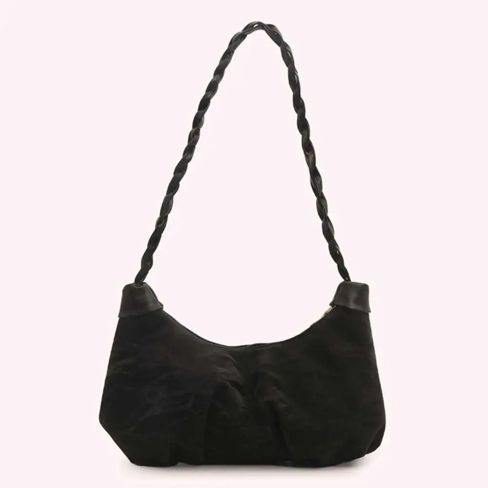Minimalist Women's Shoulder Bag - Stylish Casual Purse with Zipper