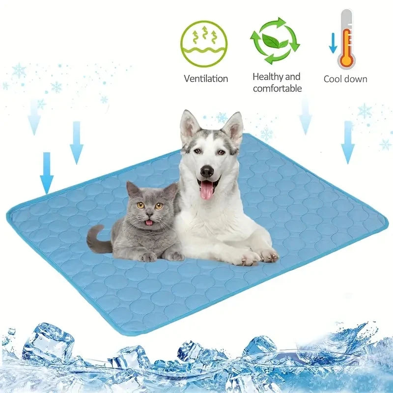 BeiYu Pet Cooling Mat - Extra Large Dog & Cat Ice Pad for Summer Relief