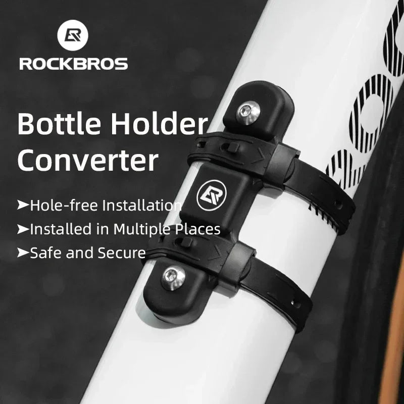 ROCKBROS Universal Bicycle Bottle Cage Adapter - Easy Silicone Mount