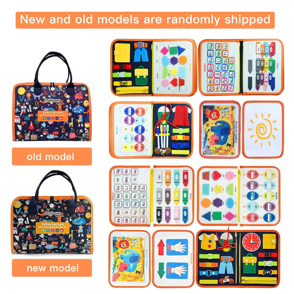 Montessori Busy Board - Educational Sensory Toy for Kids Aged 3-6