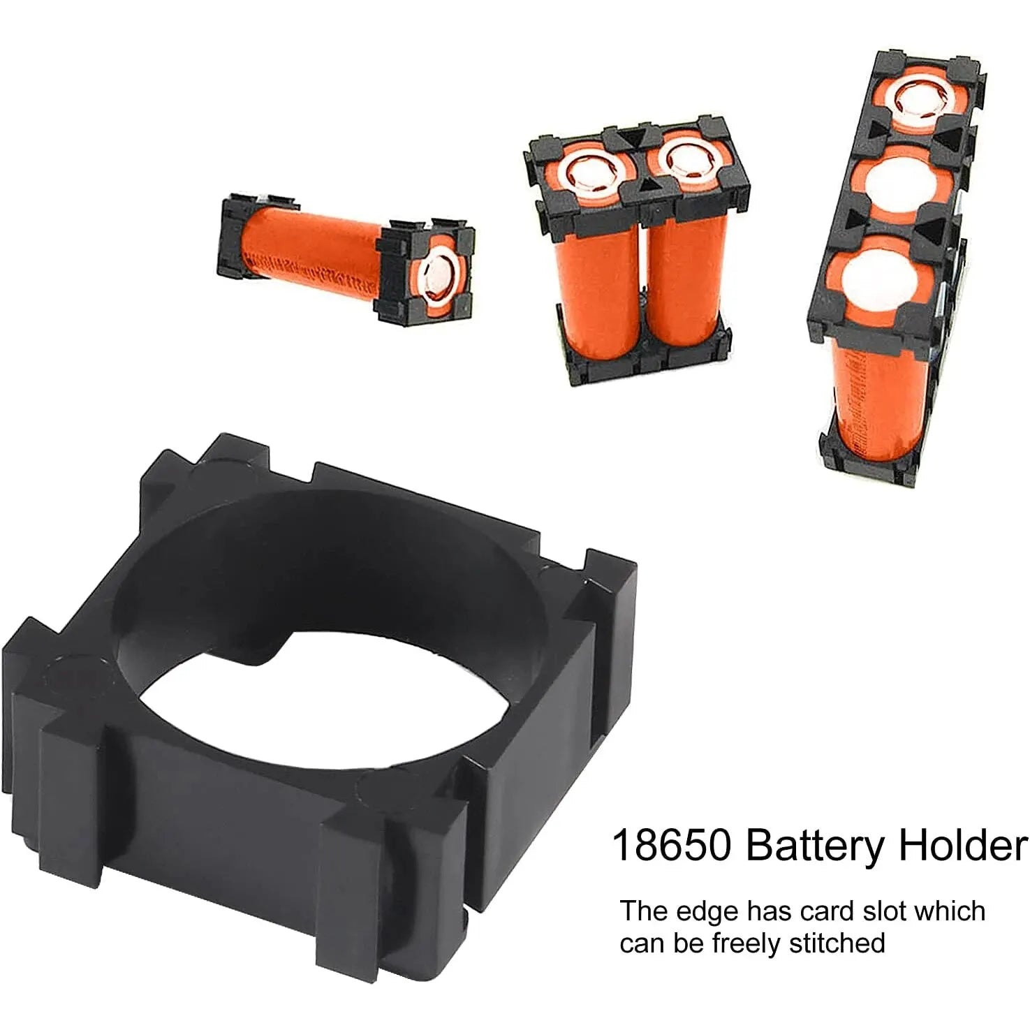 100PCS 18650 Lithium Battery Holder - DIY Cell Spacer Bracket