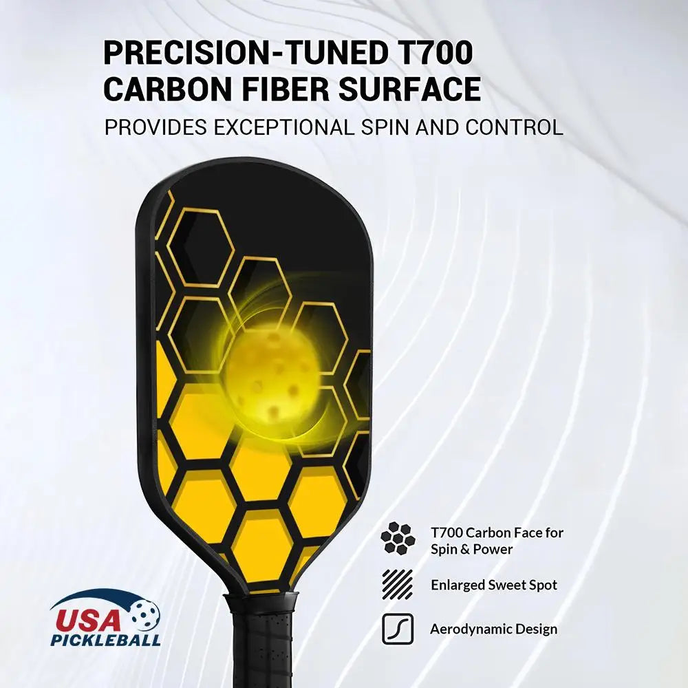 High-Performance Pickleball Paddle - T700 Carbon Fiber - USAPA Approved