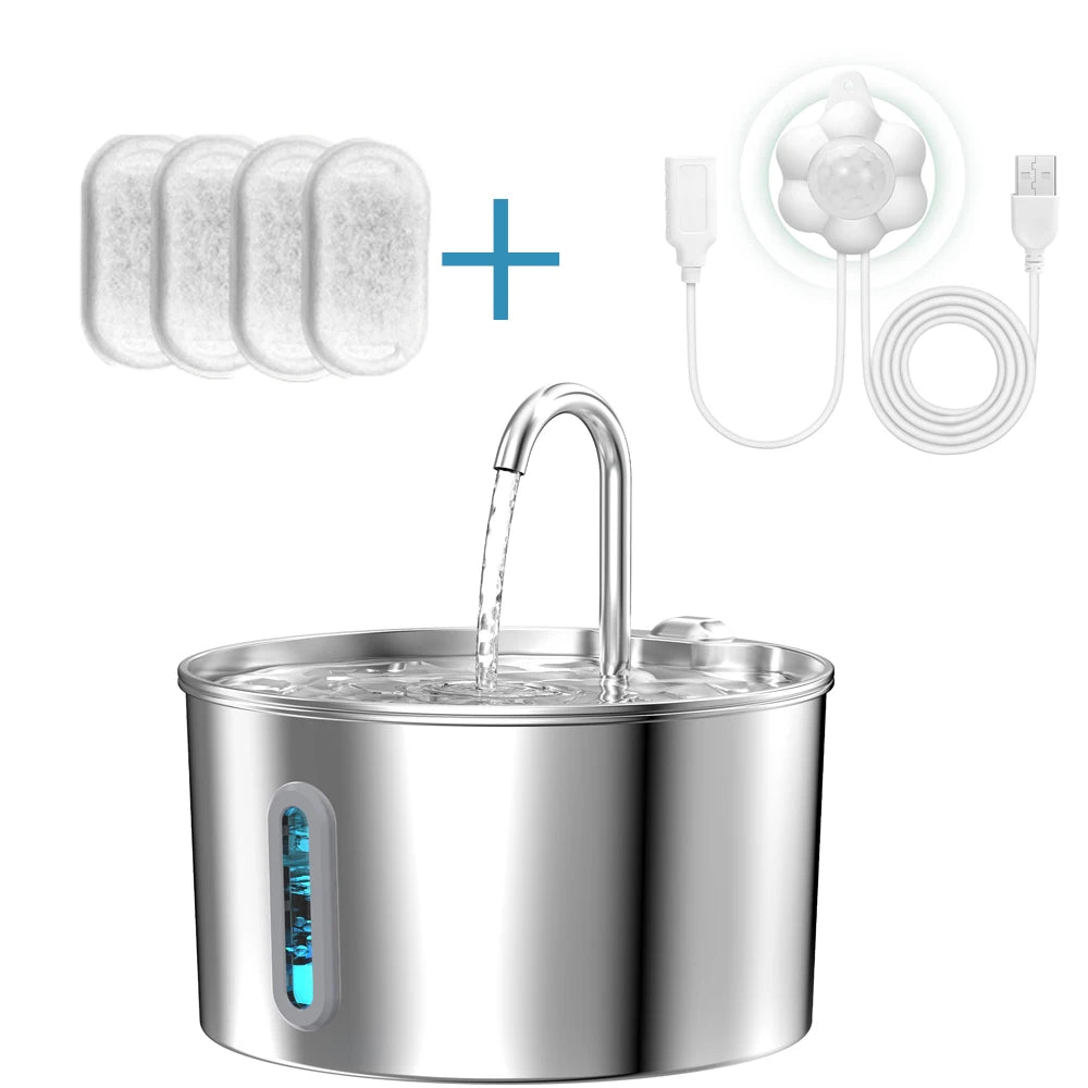 ZKYJ Automatic Cat & Dog Water Fountain | Stainless Steel Design