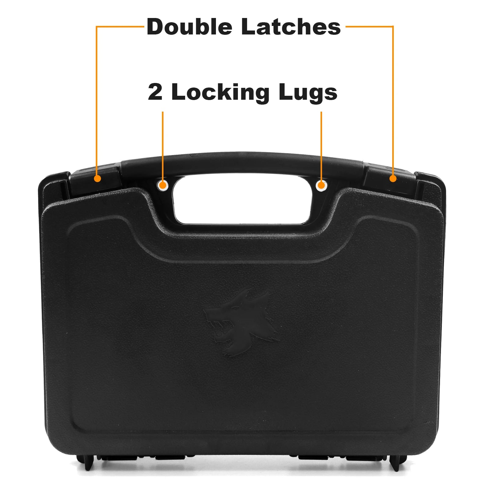 Lockable Waterproof Handgun Case with Foam for Safe Storage
