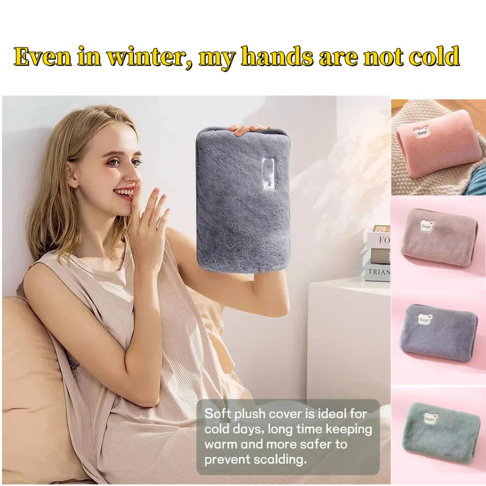 Electric Hot Water Bottle - Cute, Rechargeable Hand Warmer