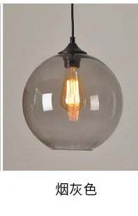 Colorful Handcrafted Glass Ball Pendant Light for Modern Dining Spaces