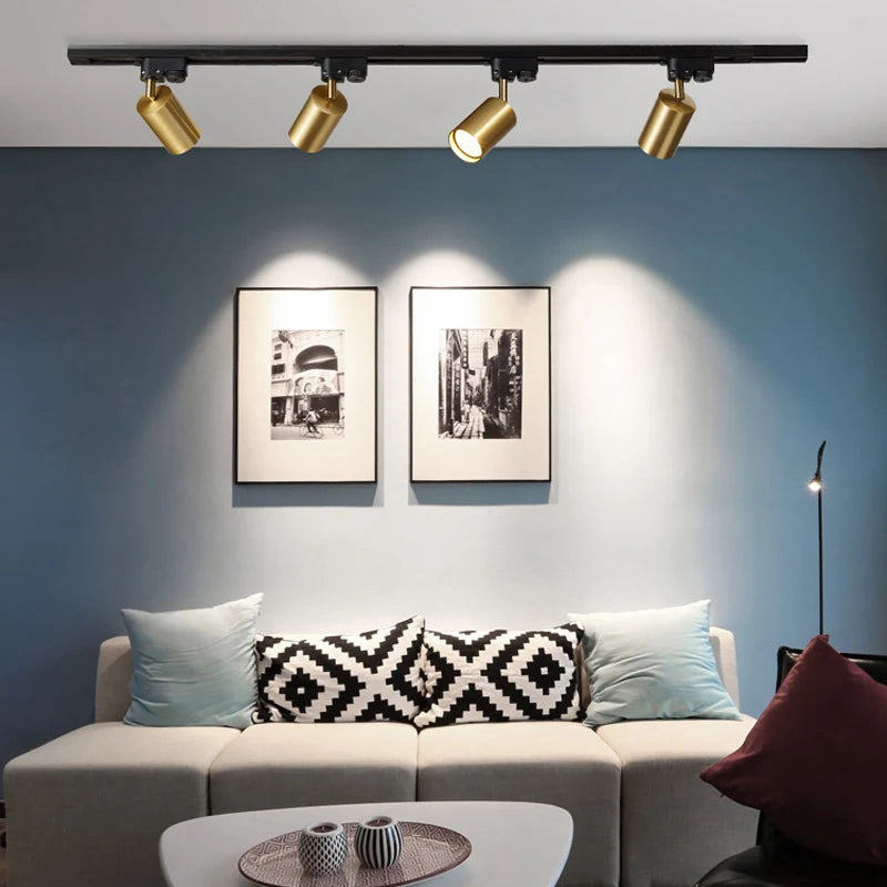 Elegant GU10 LED Track Light Fixture - Contemporary Ceiling Spotlight