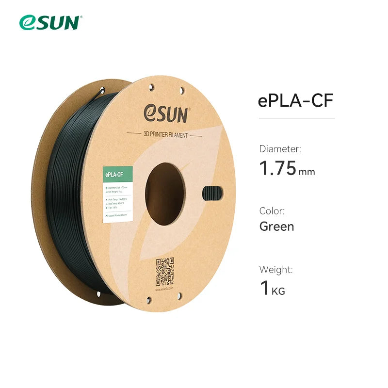 eSUN Carbon Fiber PLA Filament - High Strength 1KG 1.75MM for 3D Printing