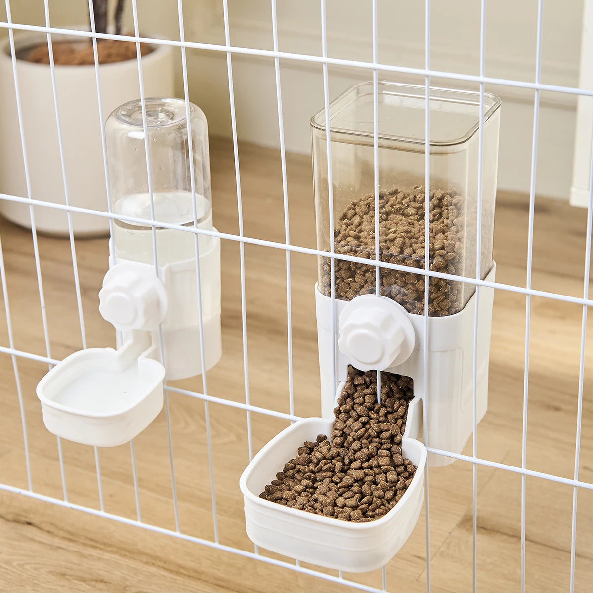 Automatic Pet Feeder & Water Dispenser for Small Dogs, Cats, and Rabbits