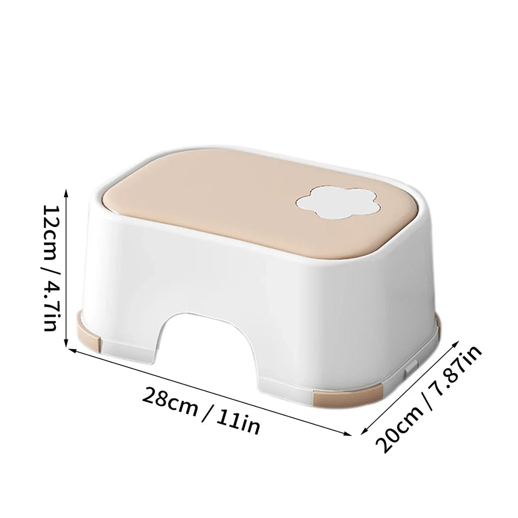 WORTHBUY Non-Slip Step Stool for Kids - Safe & Durable Design