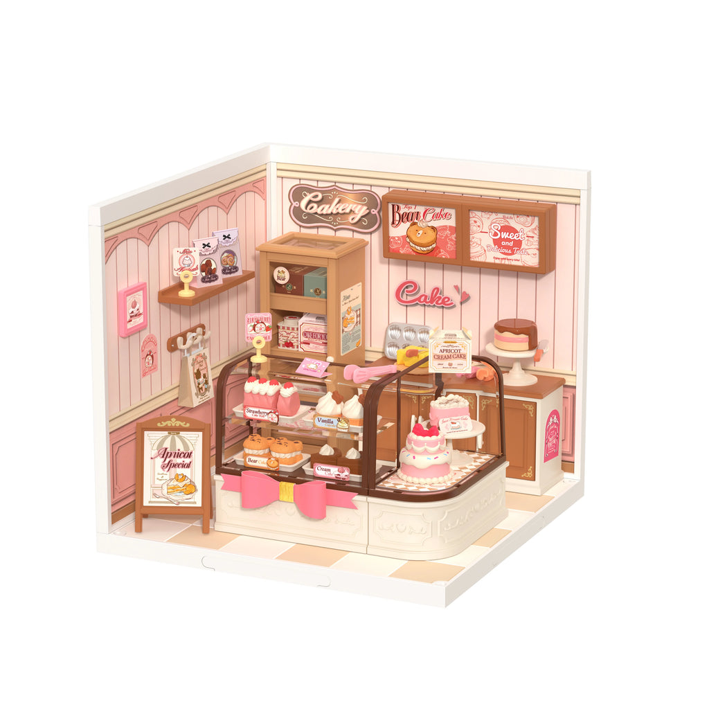 Robotime Rolife Tasty Cake Shop Dollhouse Building Kit - Creative Gift
