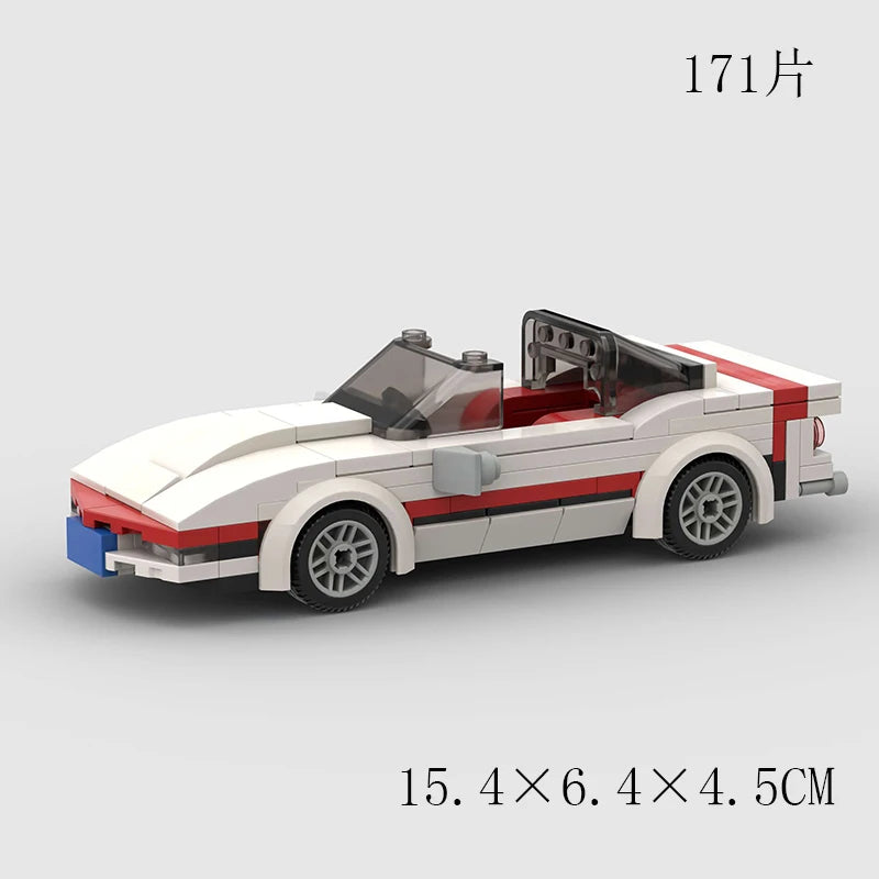 City Speed Convertible Racing Car Building Blocks - Ultimate DIY Model