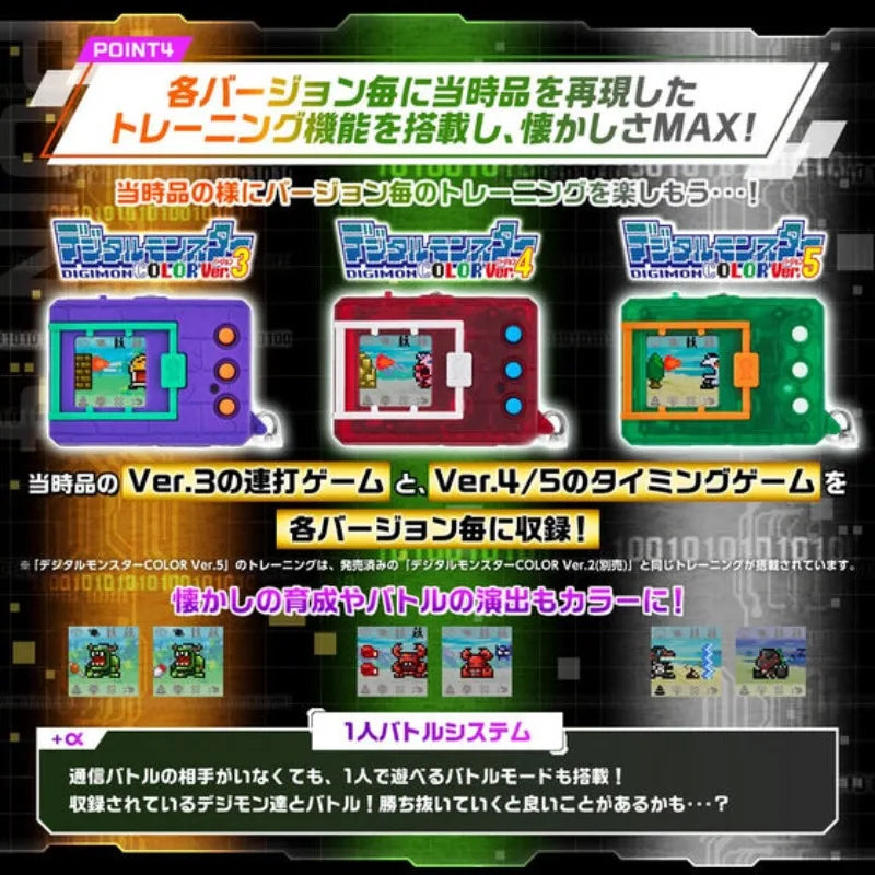 Bandai Digimon 25th Anniversary V1 V2 Color Screen Toy - Limited Edition