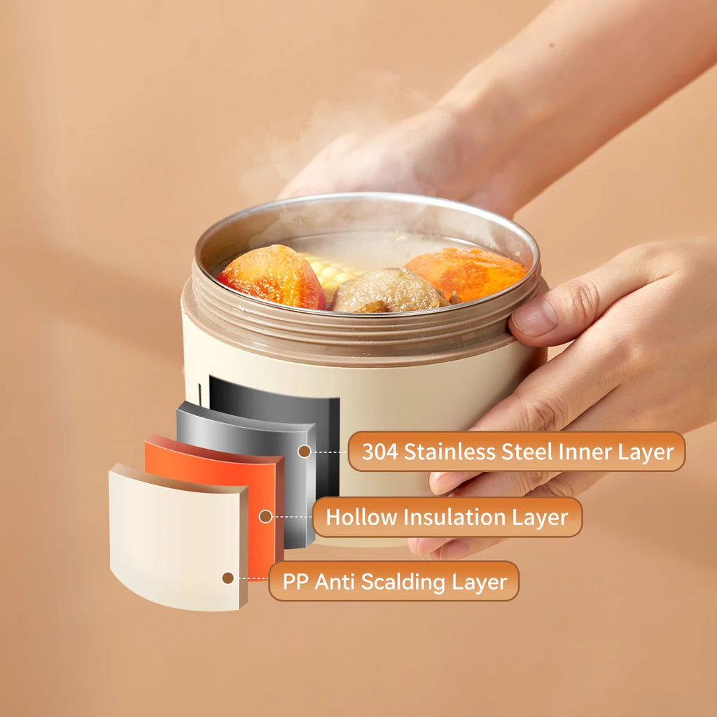 304 Stainless Steel Bento Box - Leakproof & Insulated