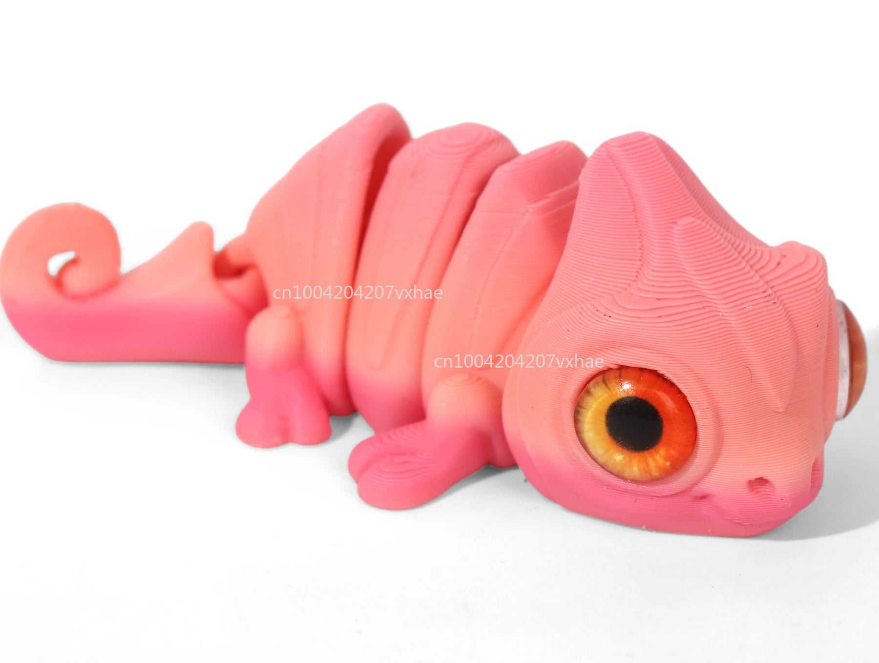 Multi-Joint 3D Printed Chameleon Figures - Unique Home Decor & Gift