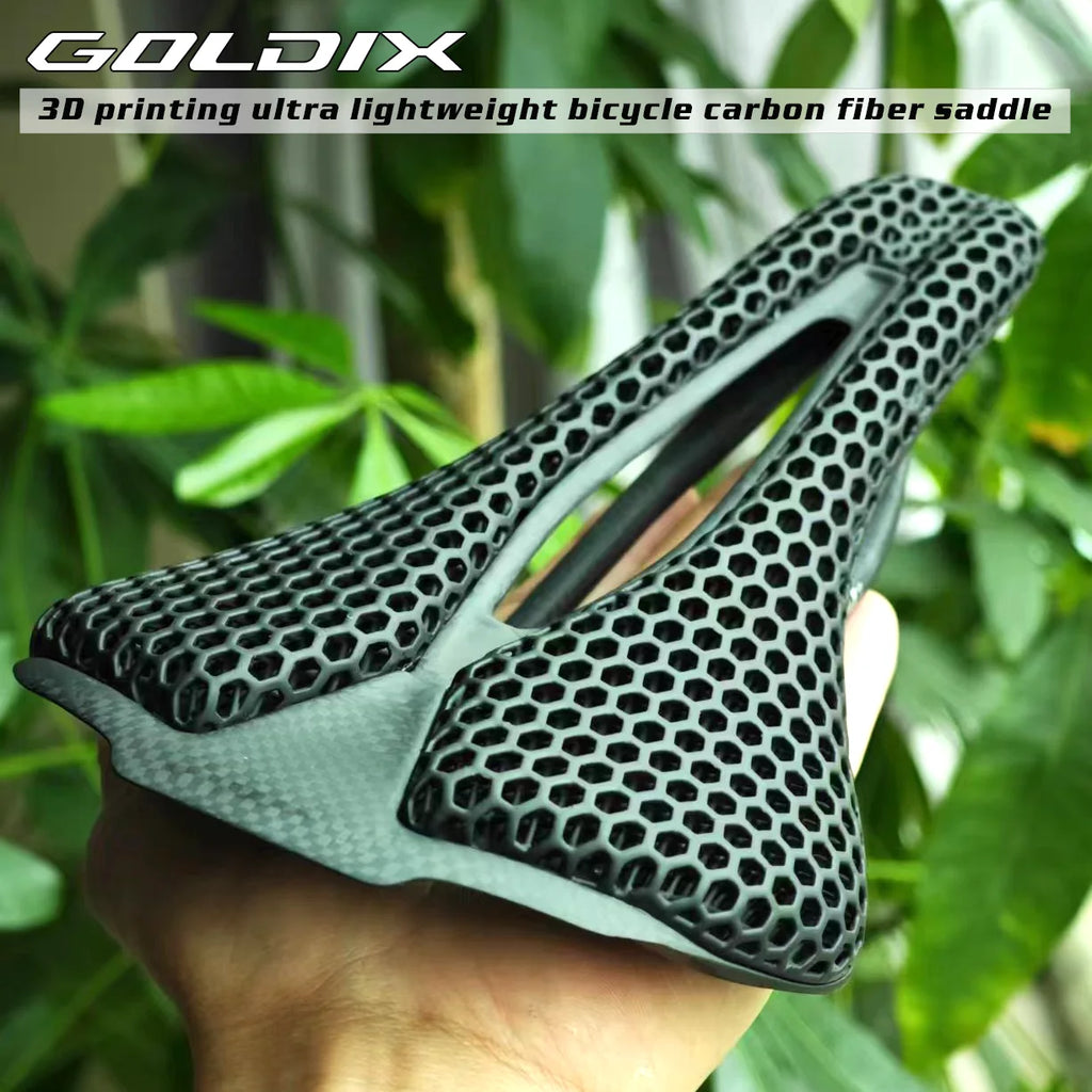 GOLDIX Ultra Light 3D Printing Carbon Bike Saddle for MTB Racing
