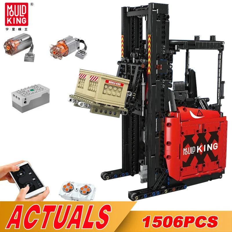 MOULD KING RC Forklift Truck Model Building Blocks - 1506PCS for Kids