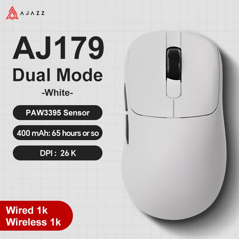 AJAZZ AJ179 V2 MAX 42000 DPI Ergonomic Wireless Gaming Mouse
