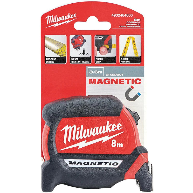 Milwaukee Heavy-Duty AutoLock Tape Measure - 5m/8m/10m Sizes