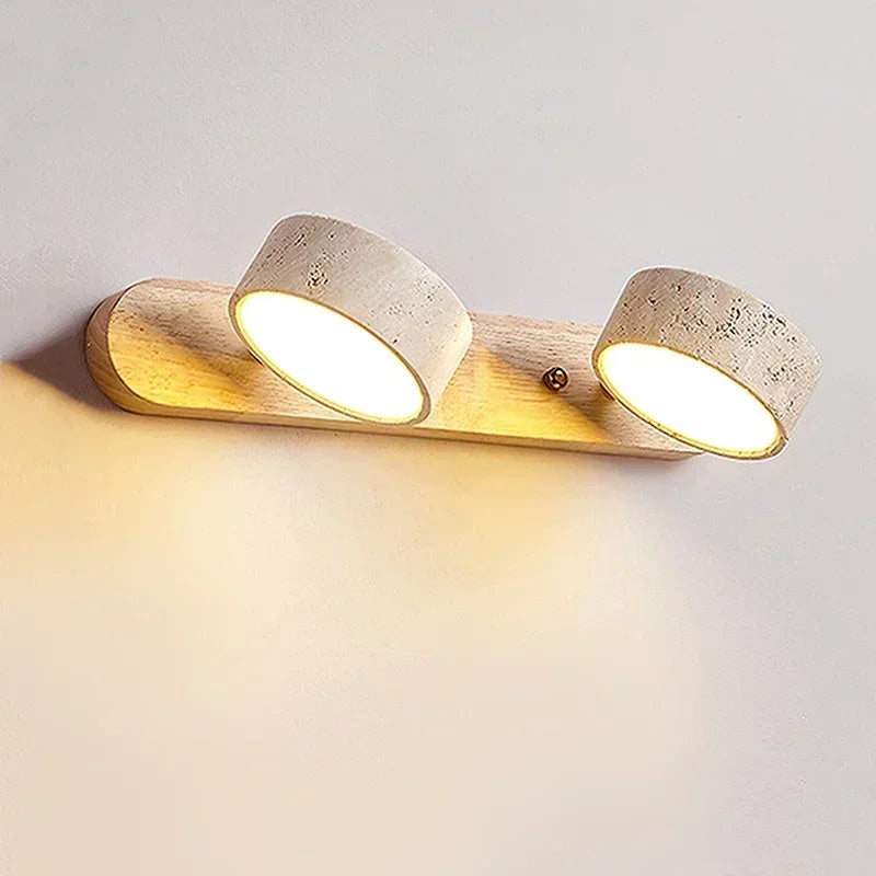 Wabi Sabi Round LED Wall Light for Home Decoration & Mirrors