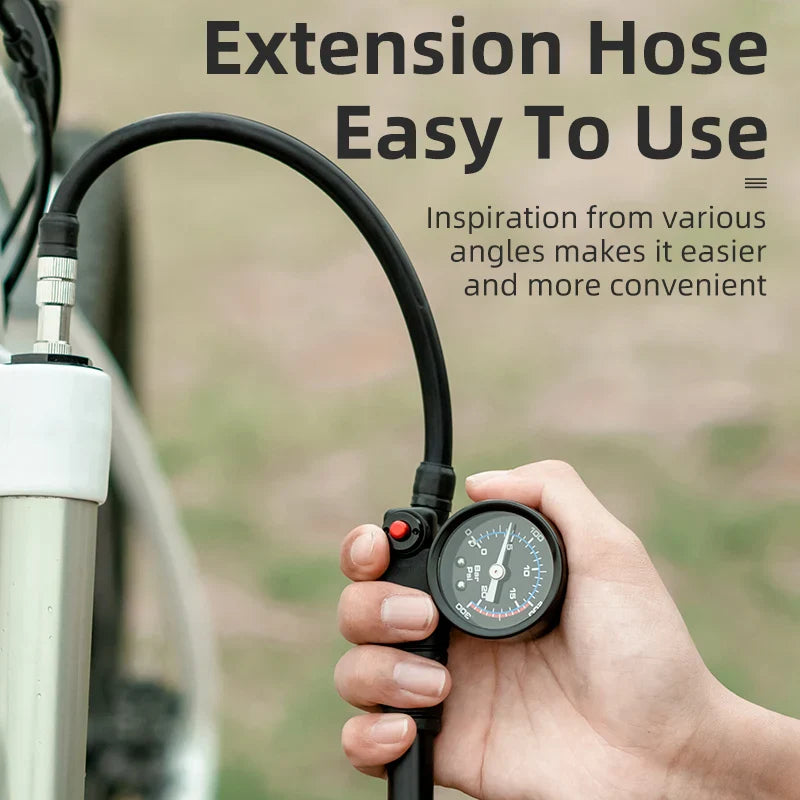 ROCKBROS 300 PSI High-Pressure Bicycle Pump for Quick Inflation