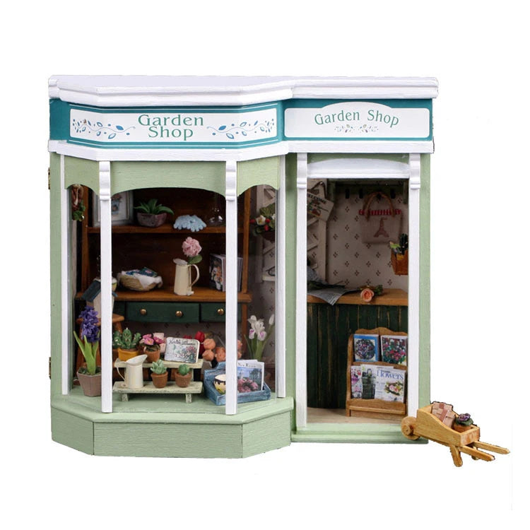 3D DIY Wooden Dollhouse Kit with Furniture - Irish Cottage Toy