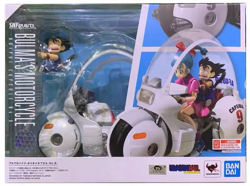 Bandai SHF Bulma Action Figure with Motorcycle - Dragon Ball Collectible