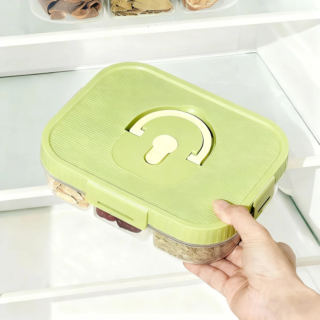 Divided Spice Storage Box - Moisture & Insect Proof Organizer