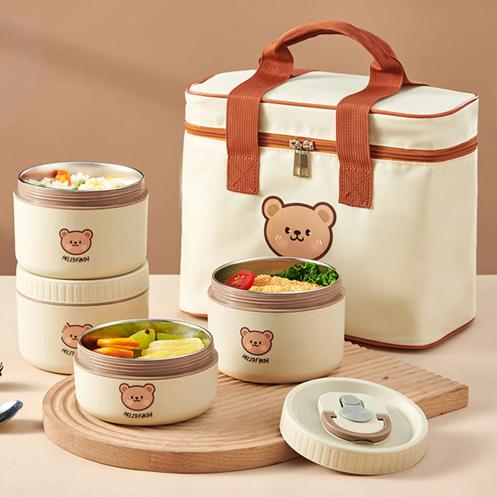 Insulated Stainless Steel Bento Box - Leak Proof & Microwave Safe