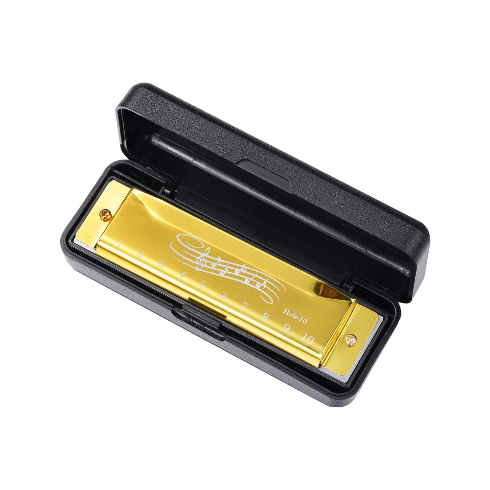 10 Hole 20 Tone Harmonica for Beginners - Portable Music Instrument