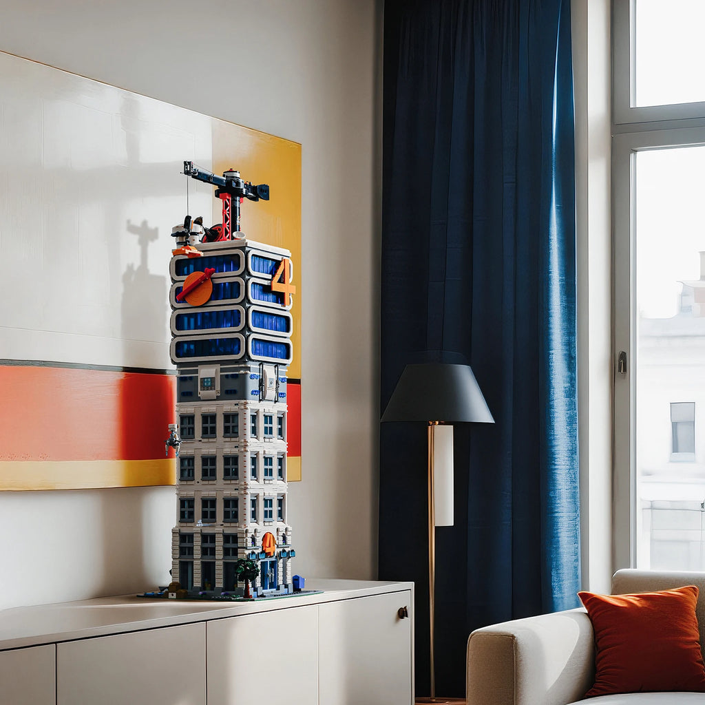 6135PCS Four Heroes Tower Model Kit - Sci-Fi Skyscraper Building Blocks