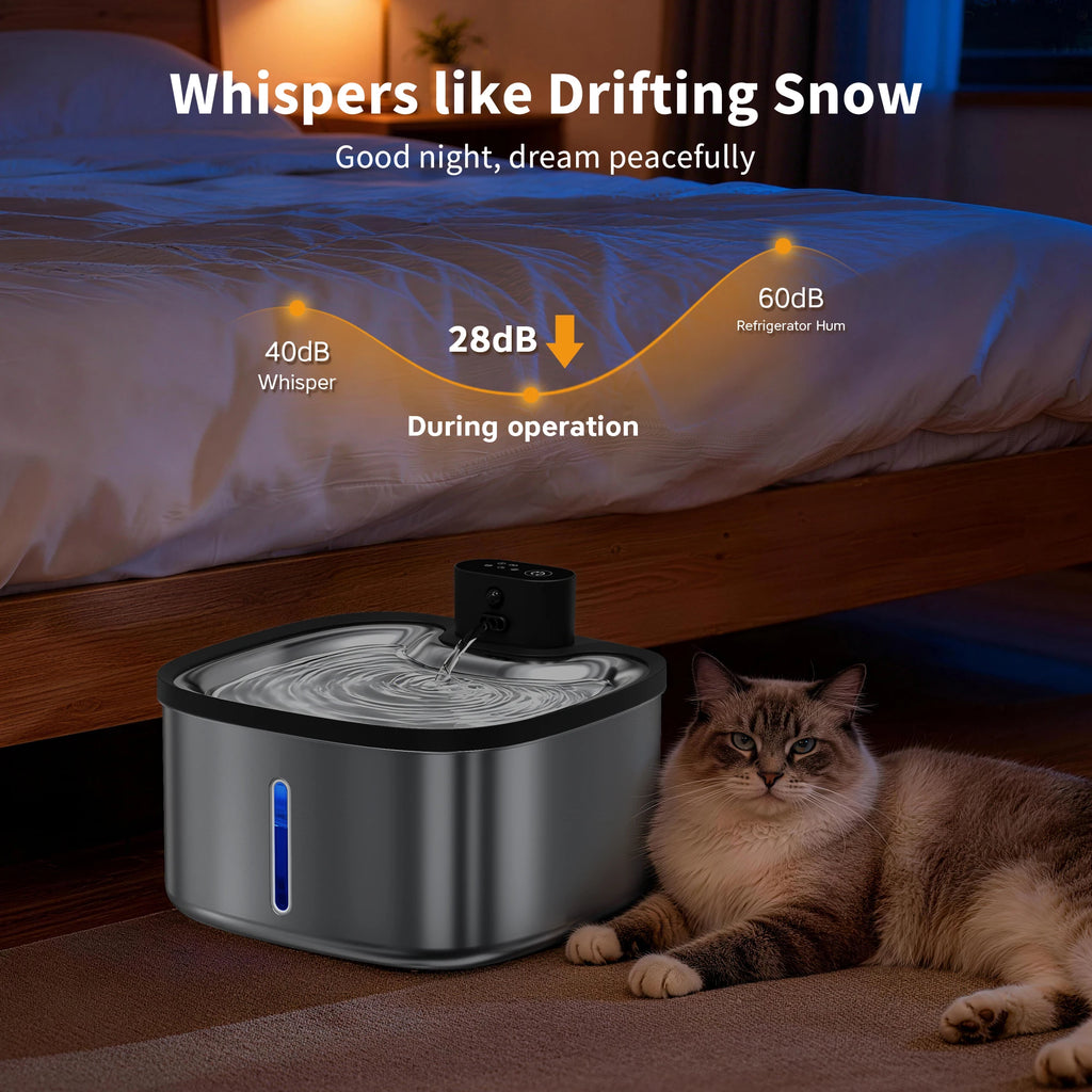 LABEKA Smart Cat Water Fountain - 3.5L Automatic Filter Purifier