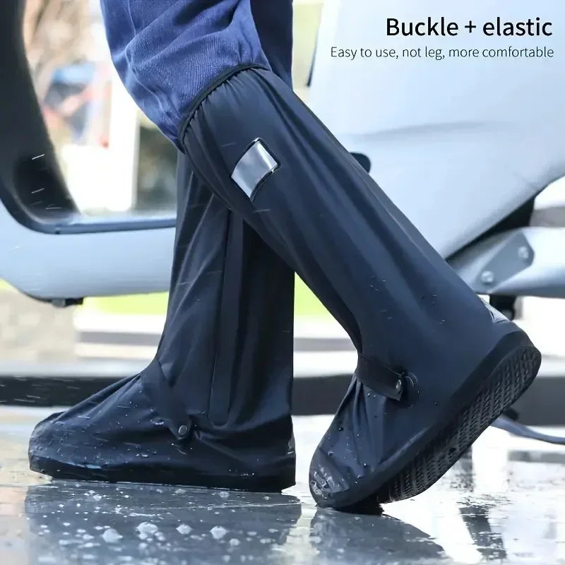 Waterproof Non-Slip High-Tube Shoe Covers for Outdoor Protection