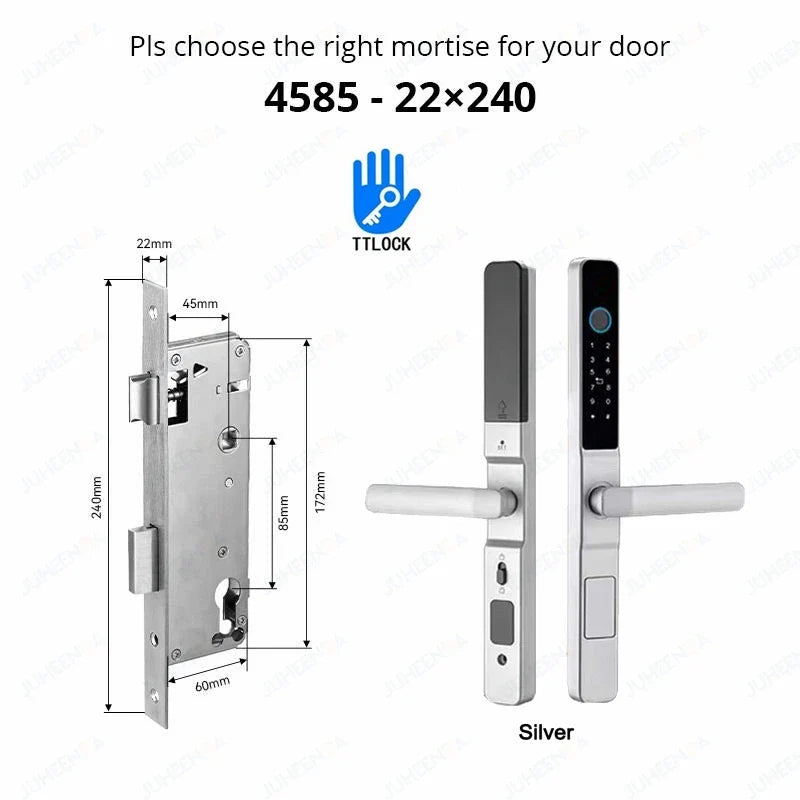 Smart Waterproof Sliding Door Lock with TTLock & Alexa Integration
