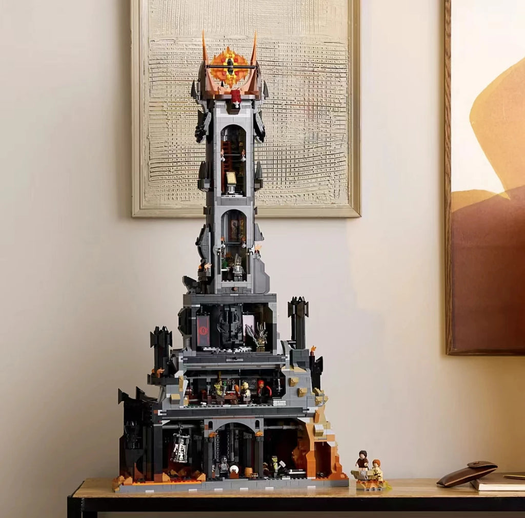 5471-Piece Black Tower Building Blocks Set - Ultimate Home Decor