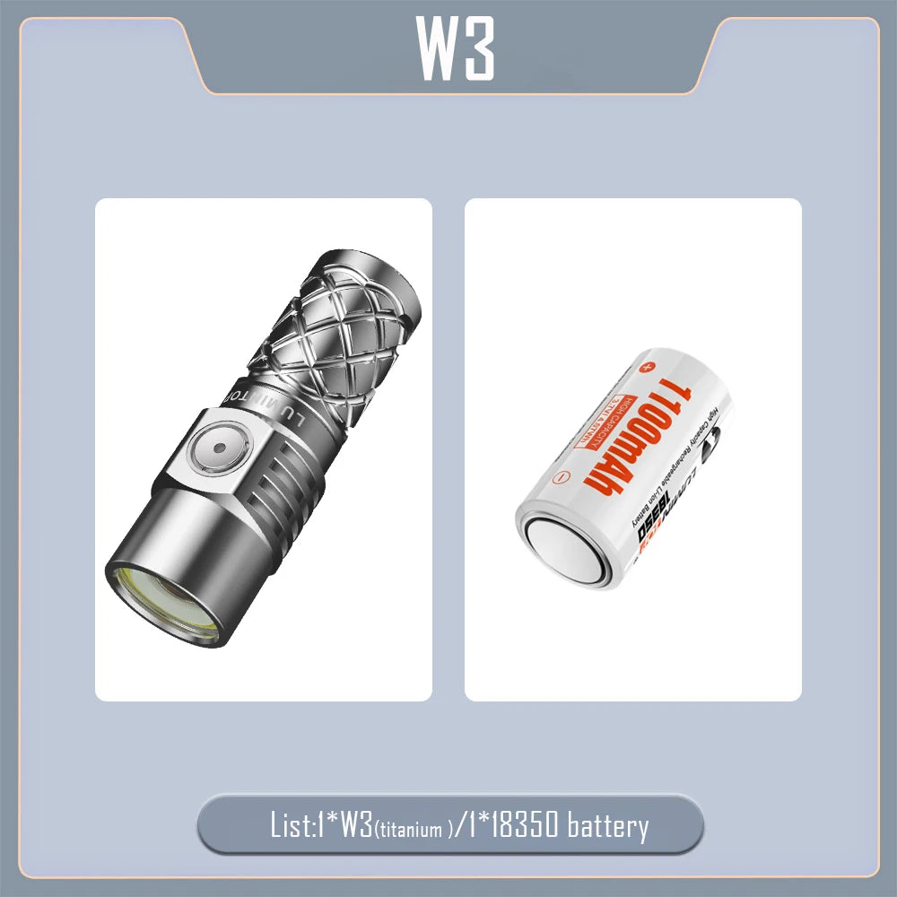 LUMINTOP W3 Rechargeable LED Flashlight - 700M Waterproof Tent Torch
