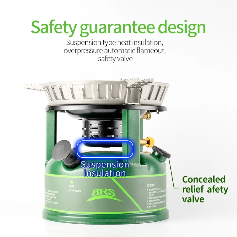 BRS-7 Windproof Portable Gas Stove for Outdoor Cooking
