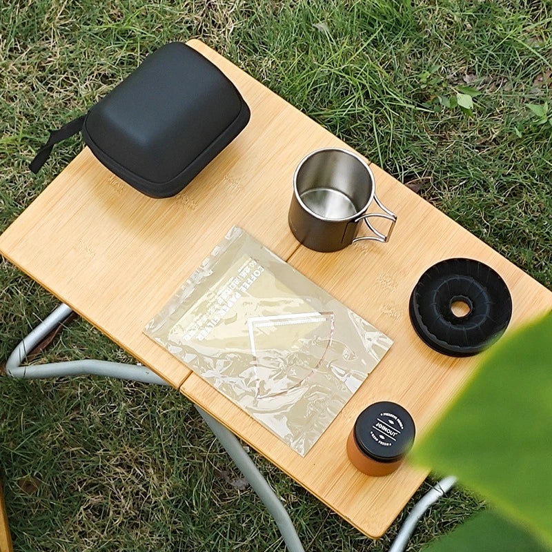 Portable Travel Coffee Maker Set - Compact Silicone Dripper & Cups