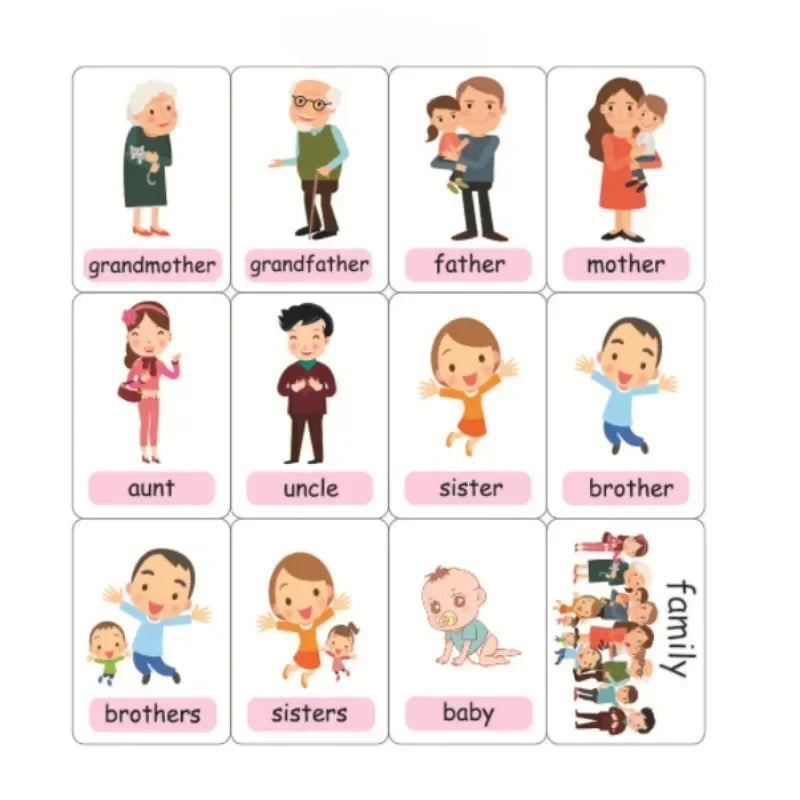 Montessori Emotion & Weather Learning Flash Cards for Kids