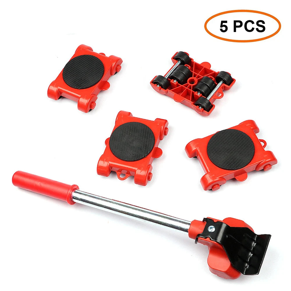 Heavy-Duty Furniture Mover Tool Set - Easy Transport Lifter with Rollers