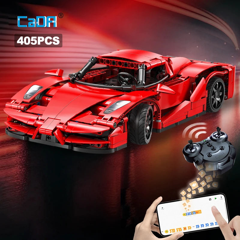 Cada 405pcs Remote Control Racing Car Building Blocks for Kids