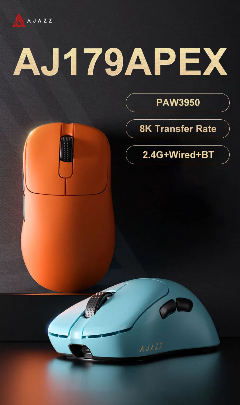 AJAZZ AJ179 V2 MAX 42000 DPI Ergonomic Wireless Gaming Mouse