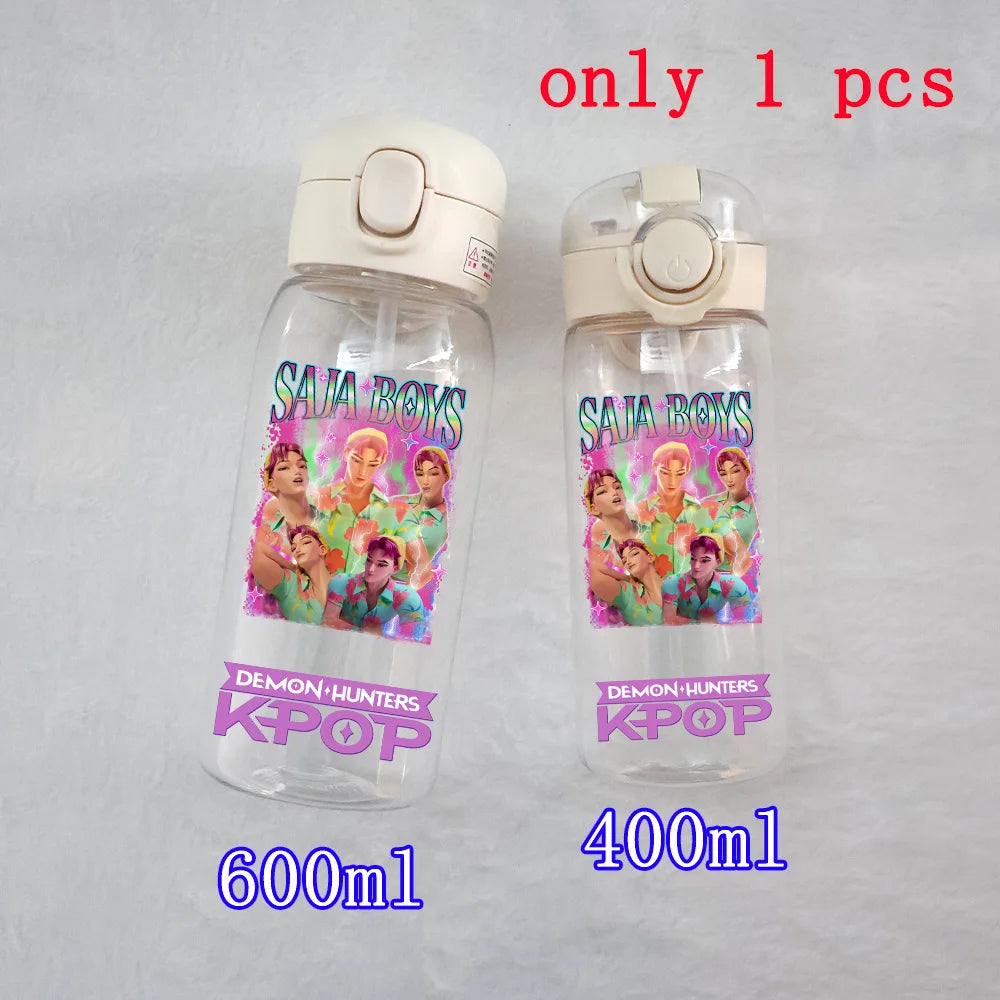 K-Pop Large Capacity Water Bottle - 400ML to 600ML for Fans