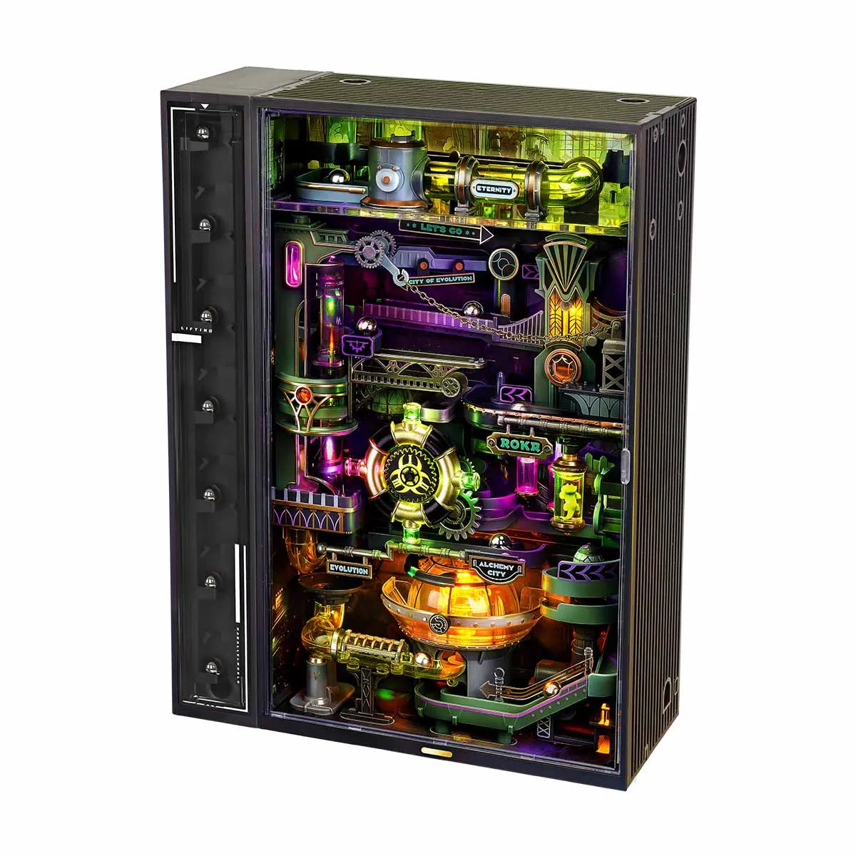 Cyberpunk Marble Run 3D Puzzle DIY Model - Interactive Home Decor
