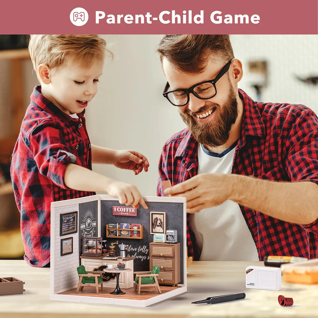 Rolife DIY Miniature House Cafe - Fun Building Kit for All Ages