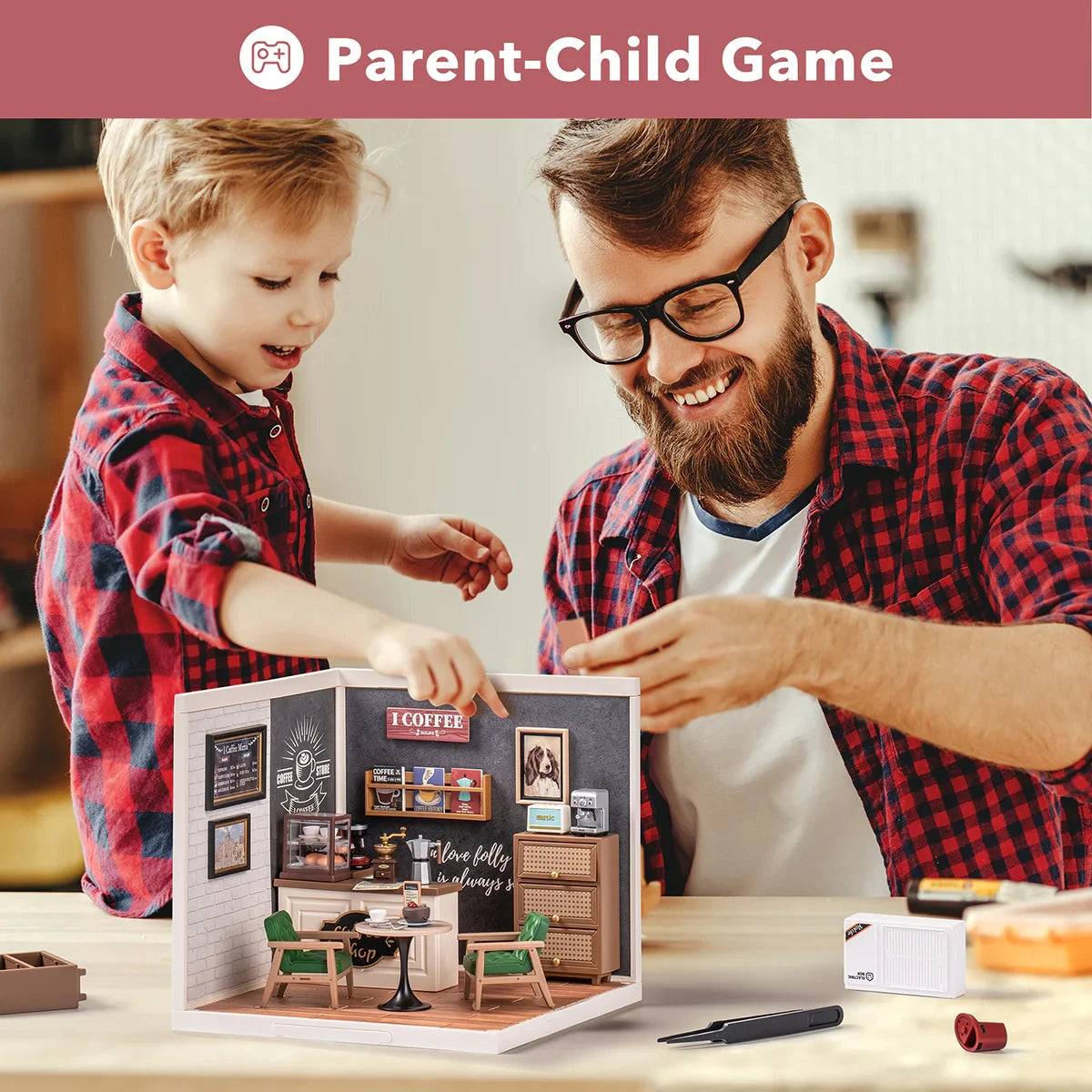 Rolife DIY Miniature House Cafe - Fun Building Kit for All Ages