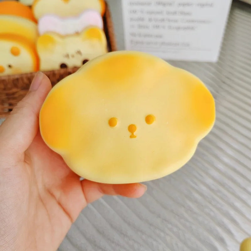 Cute Slow Rebound Bread Squeeze Toy - Stress Relief Fidget Prop